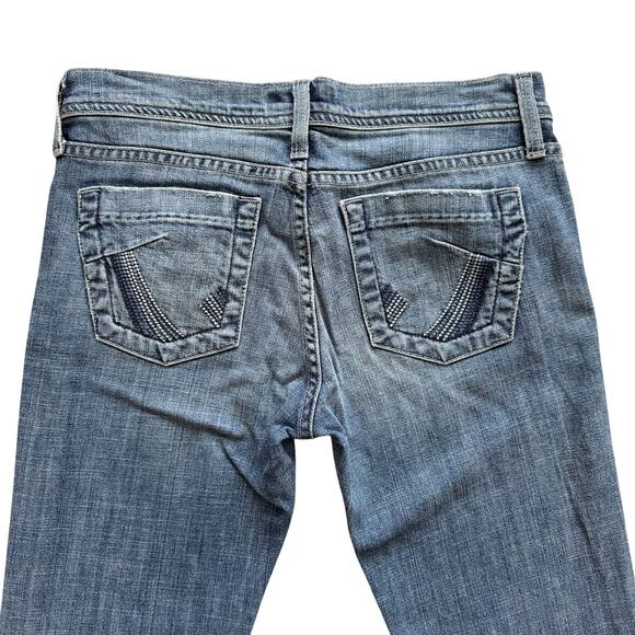 James Jeans Dry Aged Denim Women's Size 27 Y2K Vintage low rise bootcut 1247 - Picture 15 of 16